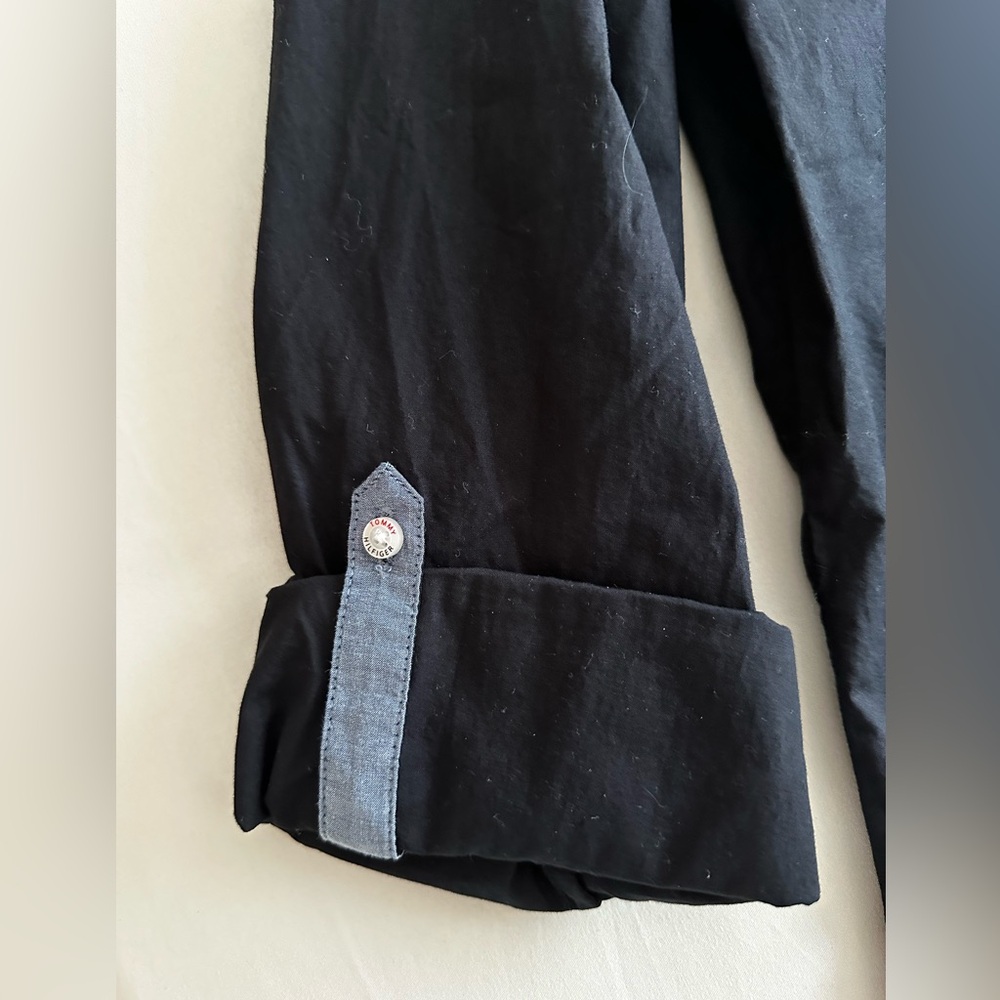 TOMMY HILFIGER Black Heritage Shirt - Size Medium - Never worn - Picture 4 of 6